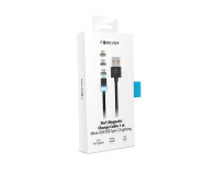 FOREVER USB - micro-USB/Lightning/USB-C ładujący 1M CORE 2,5A czarny w oplocie - 1380872 - zdjęcie 3